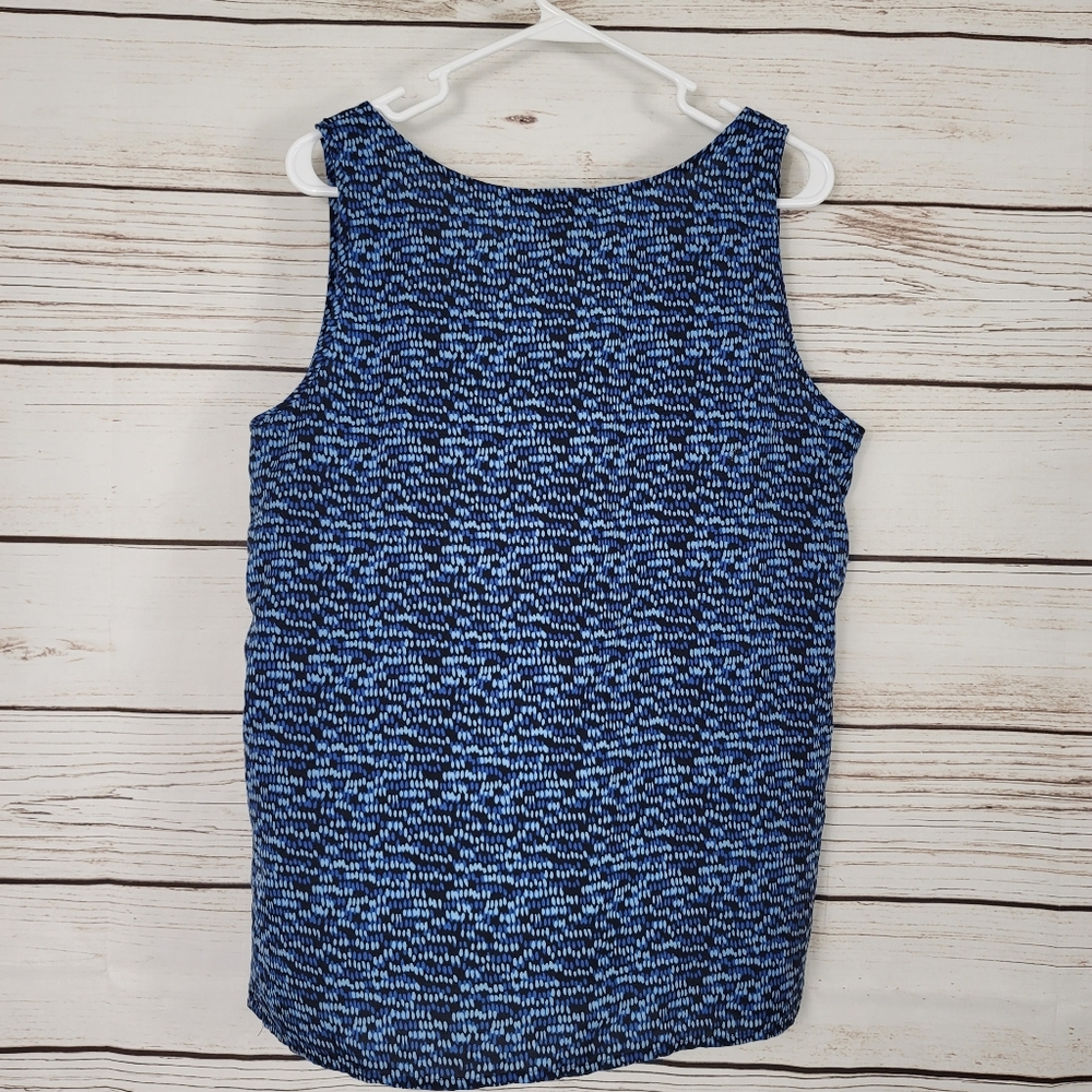 Loft | Sleeveless Ruffle Graphic Print Top - Picture 5 of 6